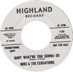 1189 - Mike & The Censations - Baby What're You Gonna Do - Highland WDJ.png
